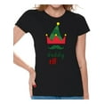 thumbnail image 1 of Awkward Styles Xmas Shirts for Women Christmas Elf Daddy T-Shirt, 1 of 4