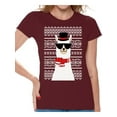 thumbnail image 1 of Awkward Styles Xmas Shirts for Women Christmas Llama T-Shirt, 1 of 4
