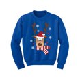 thumbnail image 1 of Awkward Styles Xmas Sweater for Boys Girls Kids Youth Deer in Red Xmas Hat Sweatshirt, 1 of 4