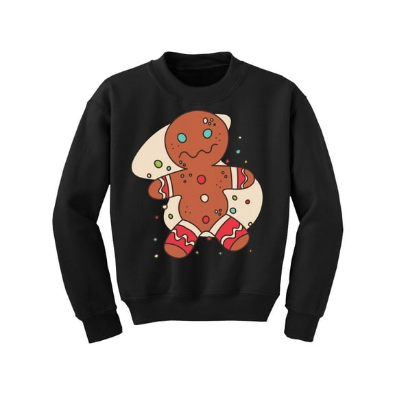 Awkward Styles Xmas Sweater for Boys Girls Kids Youth Funny Christmas Gingerbread Sweatshirt