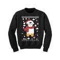 thumbnail image 1 of Awkward Styles Xmas Sweater for Boys Girls Kids Youth Penguin Christmas Pattern Sweatshirt, 1 of 4