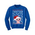 thumbnail image 1 of Awkward Styles Xmas Sweater for Boys Girls Kids Youth Pig Christmas Pattern Sweatshirt, 1 of 4