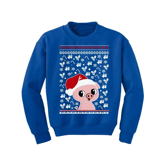 Awkward Styles Xmas Sweater for Boys Girls Kids Youth Pig Christmas Pattern Sweatshirt