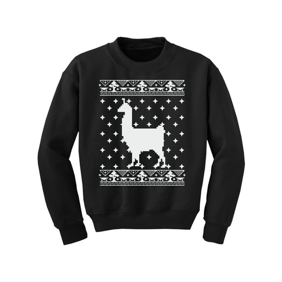 Awkward Styles Xmas Sweater for Girls Boys Kids Youth Christmas Llama Sweatshirt