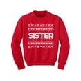 thumbnail image 1 of Awkward Styles Xmas Sweater for Girls Kids Youth Sister Christmas Pattern Sweatshirt, 1 of 4