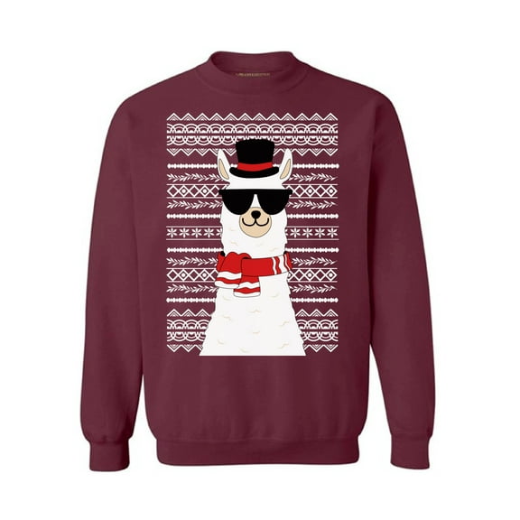 Awkward Styles Xmas Sweatshirt Christmas Llama Sweater