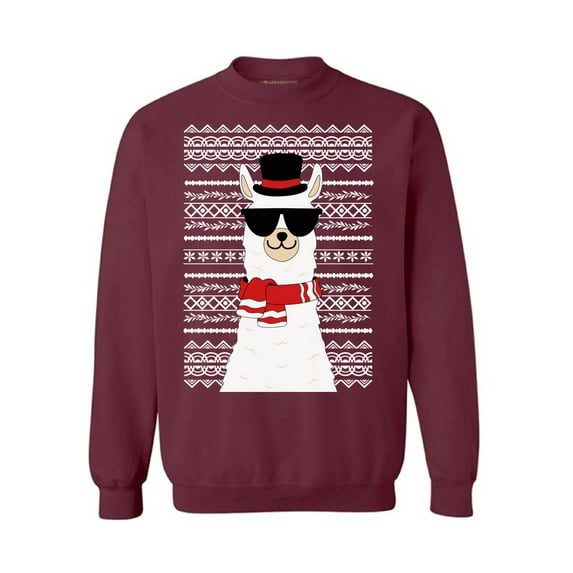 Awkward Styles Xmas Sweatshirt Christmas Llama Sweater