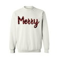 thumbnail image 1 of Awkward Styles Xmas Sweatshirt Christmas Merry Plaid Sweater, 1 of 5