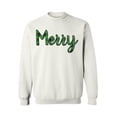 thumbnail image 1 of Awkward Styles Xmas Sweatshirt Christmas Merry Xmas Plaid Sweater, 1 of 5