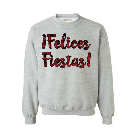 Awkward Styles Xmas Sweatshirt Christmas Plaid Felices Fiestas Sweater