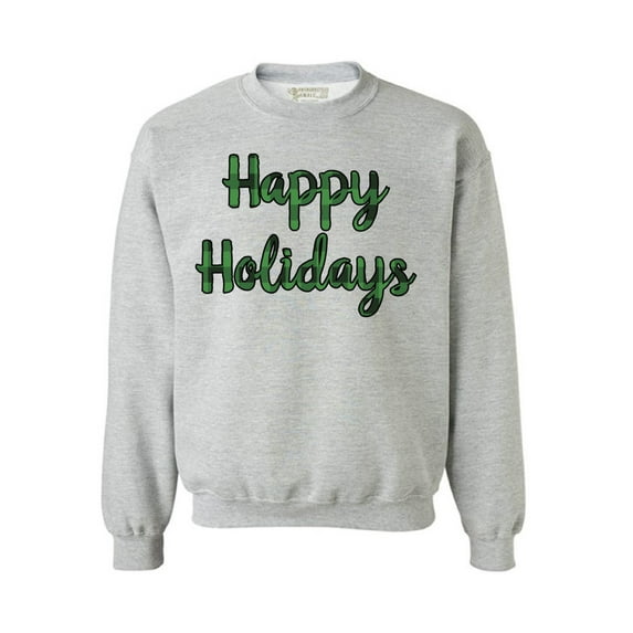 Awkward Styles Xmas Sweatshirt Christmas Plaid Happy Holidays Sweater