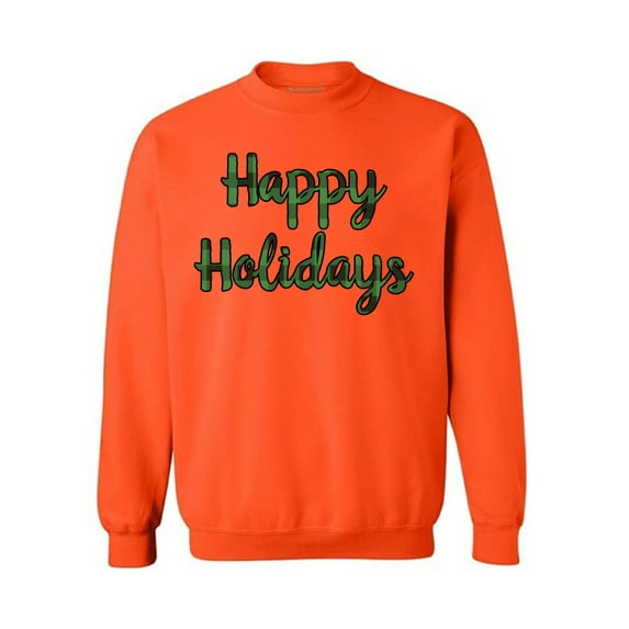 Awkward Styles Xmas Sweatshirt Christmas Plaid Happy Holidays Sweater