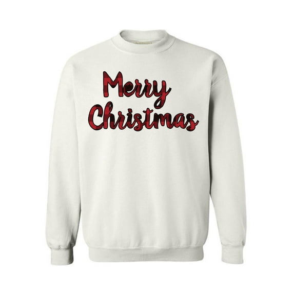Awkward Styles Xmas Sweatshirt Merry Christmas Plaid Sweater