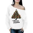 thumbnail image 1 of Awkward Styles Xmas Sweatshirt Off Shoulder Cat Christmas Sweater, 1 of 4