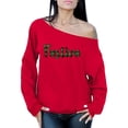 thumbnail image 1 of Awkward Styles Xmas Sweatshirt Off Shoulder Christmas Festive Xmas Plaid Sweater, 1 of 4
