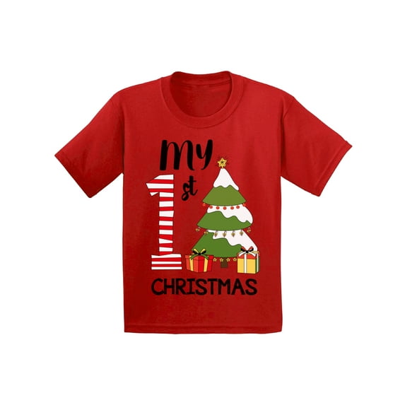 Awkward Styles Ugly Xmas T-Shirt for Baby Boys Girls My First Christmas Toddler Shirt