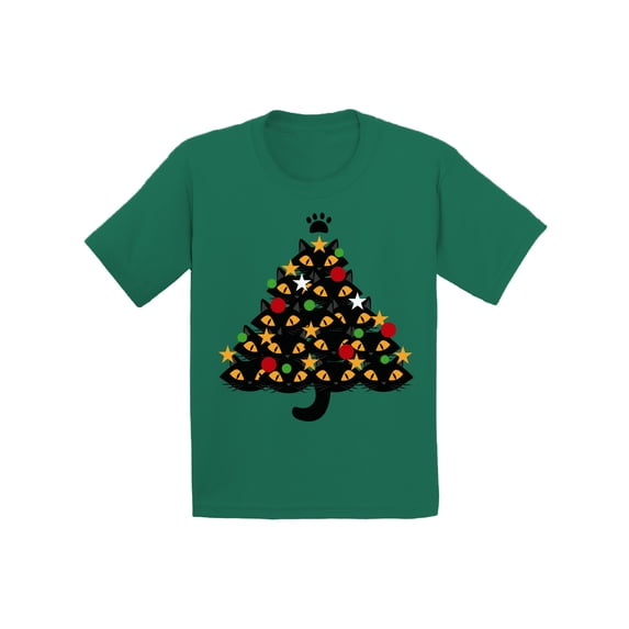 Awkward Styles Ugly Xmas T-Shirt for Baby Girls Boys Cats Christmas Tree Baby Shirt