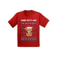 thumbnail image 1 of Awkward Styles Xmas T-Shirt for Baby Girls Boys Merry Christmas Kittymas Baby Shirt, 1 of 4