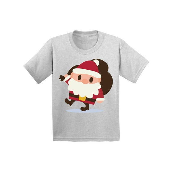 Awkward Styles Xmas T-Shirt for Boys Girls Christmas Cartoon Santa Toddler Shirt
