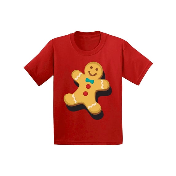 Awkward Styles Ugly Xmas T-Shirt for Boys Girls Christmas Gingerbread Kids T Shirts