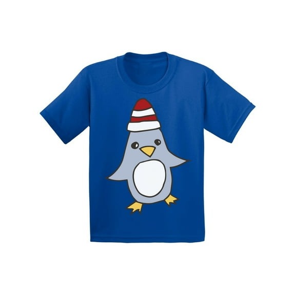 Awkward Styles Xmas T-Shirt for Boys Girls Christmas Penguin Cartoon Toddler Shirt