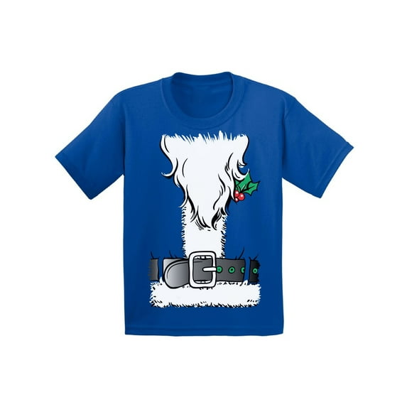 Awkward Styles Xmas T-Shirt for Girls Boys Beard Christmas Santa Toddler Shirt