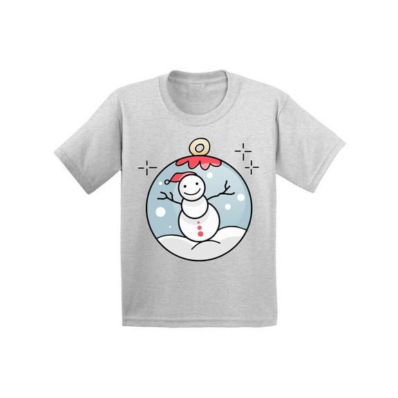 Awkward Styles Ugly Xmas T-Shirt for Girls Boys Christmas Snowman Kids T Shirts