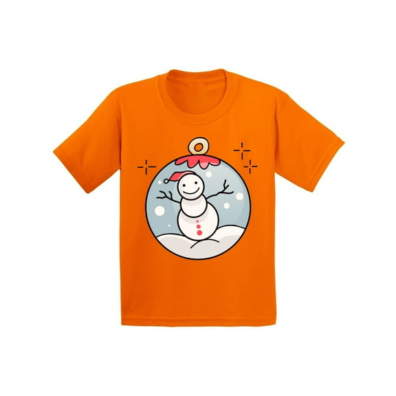 Awkward Styles Ugly Xmas T-Shirt for Girls Boys Christmas Snowman Kids T Shirts