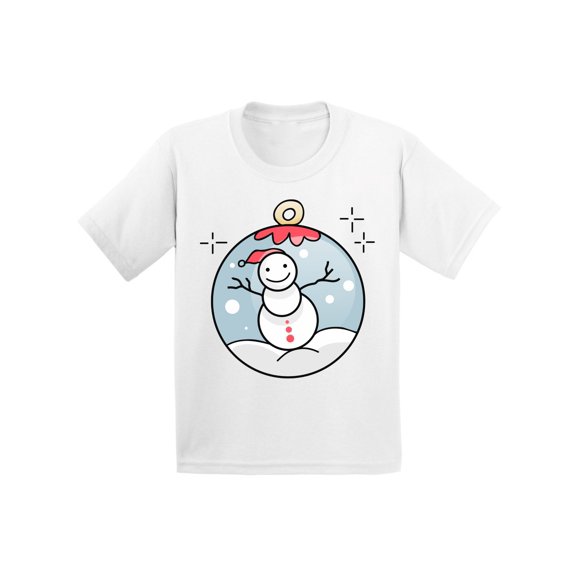 Awkward Styles Ugly Xmas T-Shirt for Girls Boys Christmas Snowman Kids T Shirts