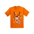 thumbnail image 1 of Awkward Styles Ugly Xmas T-Shirt for Girls Boys Deer in Red Xmas Hat Kids T Shirts, 1 of 4