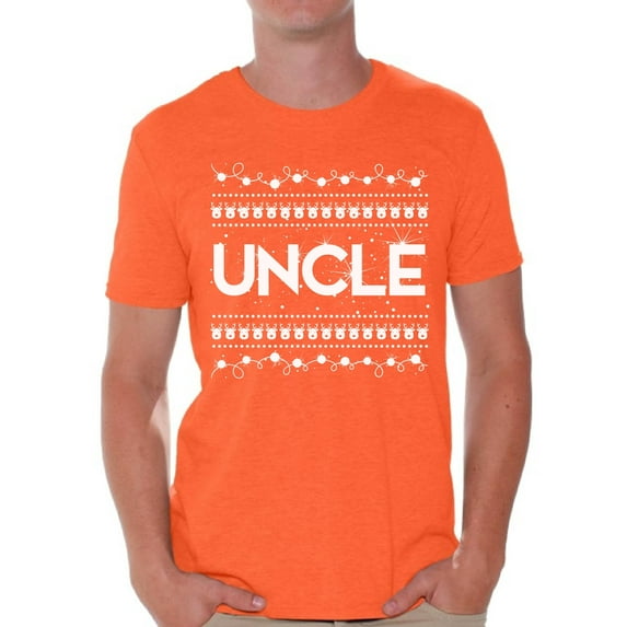 Awkward Styles Uncle Shirt Christmas Tshirts for Men Christmas Uncle Shirt Men's Holiday Top Best Uncle Christmas T Shirt Funny Tacky Party Holiday Uncle Ugly Christmas Tshirt Christmas Gift for Uncle