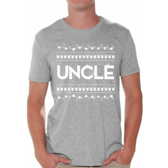Awkward Styles Uncle Shirt Christmas Tshirts for Men Christmas Uncle Shirt Men's Holiday Top Best Uncle Christmas T Shirt Funny Tacky Party Holiday Uncle Ugly Christmas Tshirt Christmas Gift for Uncle