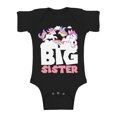 thumbnail image 1 of Awkward Styles Unicorn Baby Bodysuit Short Sleeve Unicorn Top Big Sister One Piece Sister One Piece Top Birthday Gifts for Baby Girls Bodysuit for Little One Cute Baby Clothing for Girls Kids Gifts, 1 of 4