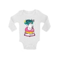 thumbnail image 1 of Awkward Styles Unicorn Baby Girl One Piece 1st Birthday Girl Bodysuit Cute Bodysuit for Girl I am One Bodysuit First B Day Party Unicorn Baby Bodysuit Short Sleeve Unicorn Unicorn One Piece for Baby, 1 of 4