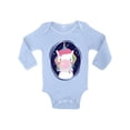 thumbnail image 1 of Awkward Styles Unicorn Bodysuit Long Sleeve for Baby Boy and Baby Girl Cute Unicorn Outfit for Birthday Party Gift for 1 Year Old Animal Lover Clothing for Kids Baby Shower Gifts, 1 of 4