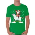 thumbnail image 1 of Awkward Styles Unicorn Santa Tshirt Men's Santa Unicorn Shirt Santa Christmas T Shirt Xmas Unicorn Shirts Funny Christmas Shirts for Men Xmas Gifts for Unicorn Lovers Unicorn Shirt for Xmas, 1 of 4