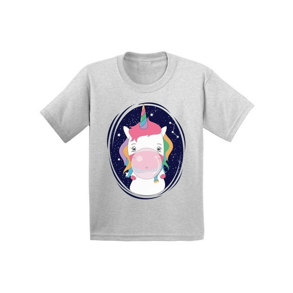 Awkward Styles Unicorn Shirts for Infants Unicorn T-shirts for Baby Boys Baby Girls Gift for One Year Old Cute Unicorn with a Pink Chewing Gum Animal Lover Gifts My 1st Birthday Party Shirt