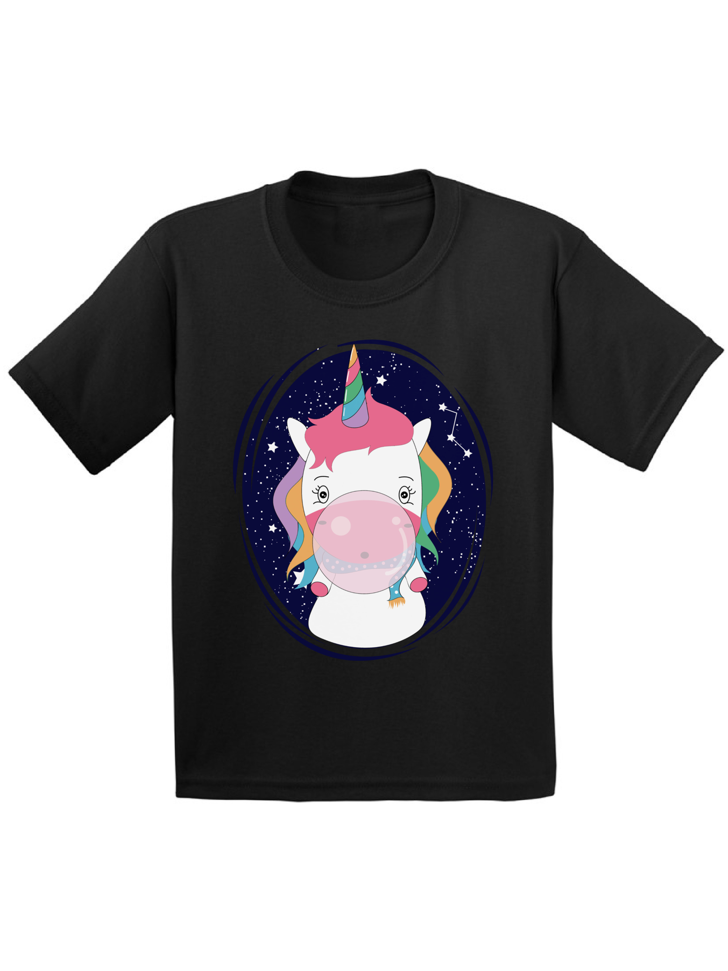 Awkward Styles Unicorn Shirts for Toddlers Cute Unicorn T-shirts Birthday Gifts for Kids Unicorn Birthday Party T-shirt Unicorn Chewing a Gum Shirt Gift for 1 Year Old Clothing for Boys and Girls - image 1 of 4