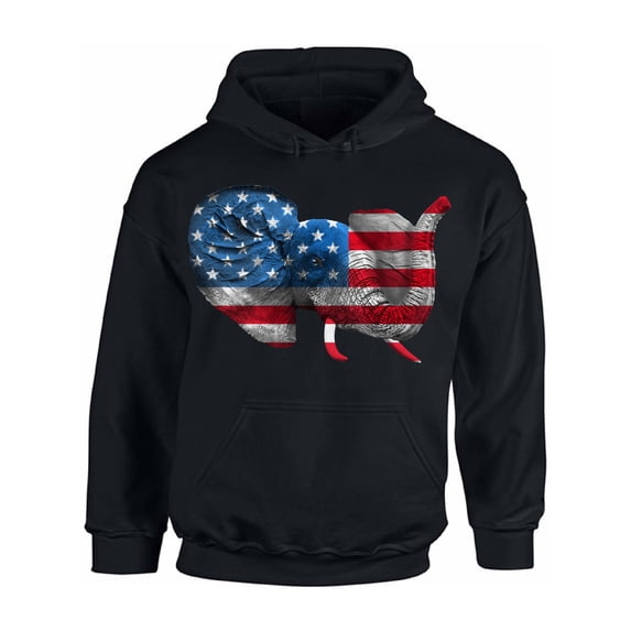 Awkward Styles Unisex American Flag Cute Elephant Graphic Hoodie Tops 4th Of July Party USA Flag