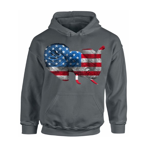 Awkward Styles Unisex American Flag Cute Elephant Graphic Hoodie Tops 4th Of July Party USA Flag