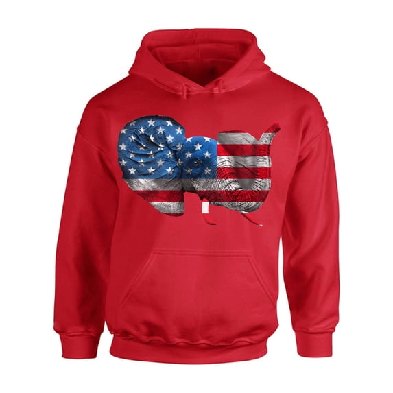 Awkward Styles Unisex American Flag Cute Elephant Graphic Hoodie Tops 4th Of July Party USA Flag