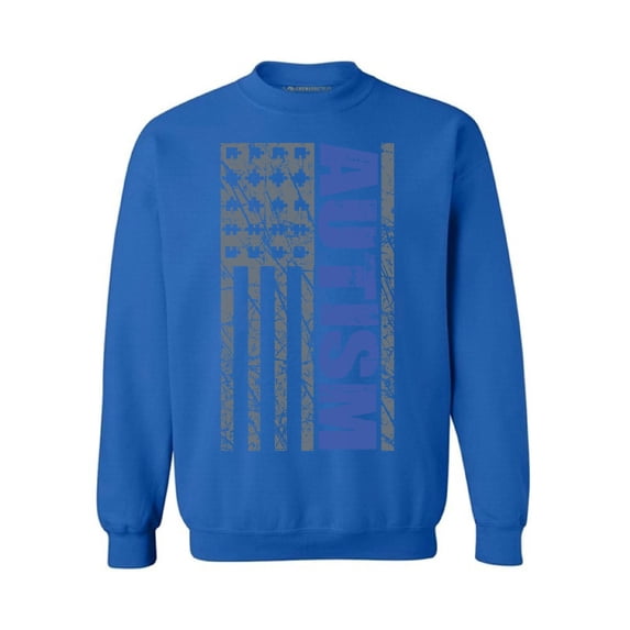 Awkward Styles Unisex Autism Awareness American Flag Graphic Sweatshirt Tops