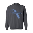 thumbnail image 1 of Awkward Styles Unisex Autism Awareness Blue Ribbon Graphic Sweatshirt Tops Autistic Support, 1 of 5