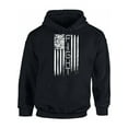 thumbnail image 1 of Awkward Styles Unisex Brain Cancer Graphic Hoodie Tops Distressed American Flag Fight Gray Ribbon, 1 of 5