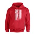 thumbnail image 1 of Awkward Styles Unisex Brain Cancer Graphic Hoodie Tops Distressed American Flag Fight Gray Ribbon, 1 of 5