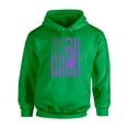 thumbnail image 1 of Awkward Styles Unisex Cancer Awareness Graphic Hoodie Tops Purple Ribbon, 1 of 5