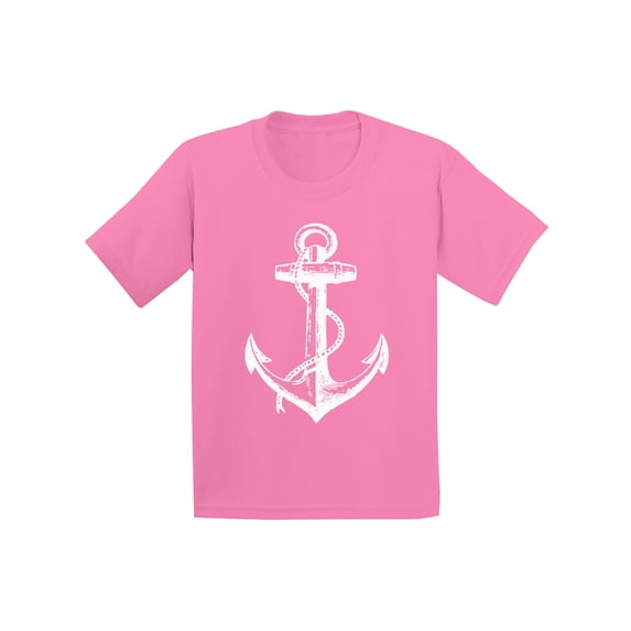 Awkward Styles Unisex Clothes Children's Themed Birthday Party Little Sailor Cute Clothing Anchor Youth T Shirt Anchor Style Captain Shirts for Kids Marine T-Shirt for Boys Sea Shirt for Girls