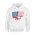 thumbnail image 1 of Awkward Styles Unisex Distressed USA Flag Graphic Hoodie Tops USA Independence Day 4th Of July, 1 of 5