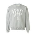 thumbnail image 1 of Awkward Styles Unisex Halloween Graphic Sweatshirt Tops Ribcage Halloween Skeleton, 1 of 5