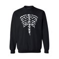thumbnail image 1 of Awkward Styles Unisex Halloween Graphic Sweatshirt Tops Ribcage Halloween Skeleton, 1 of 5